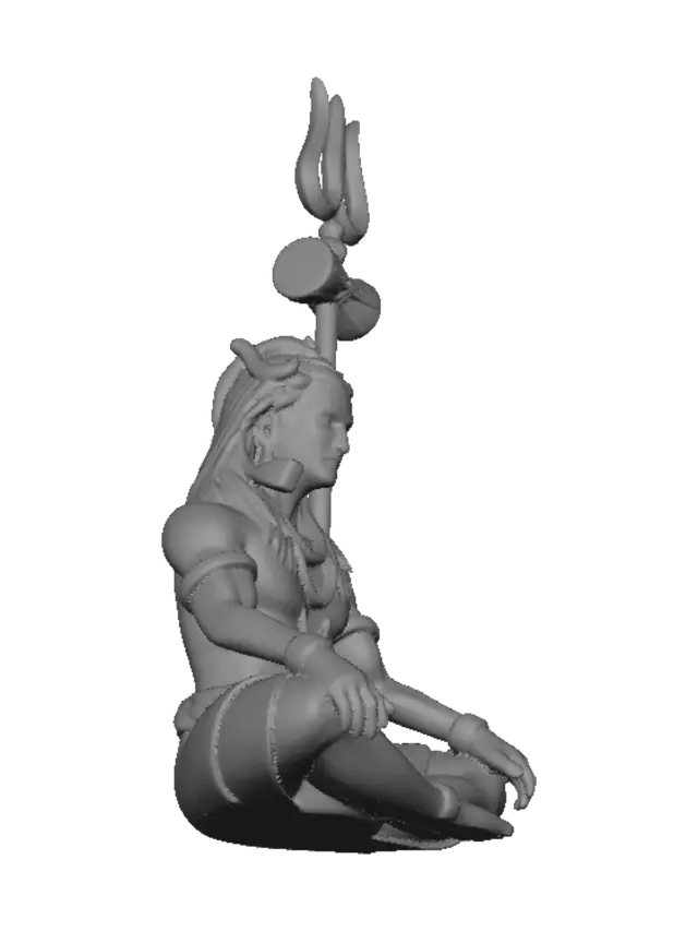 3D model for Shiva in Meditation