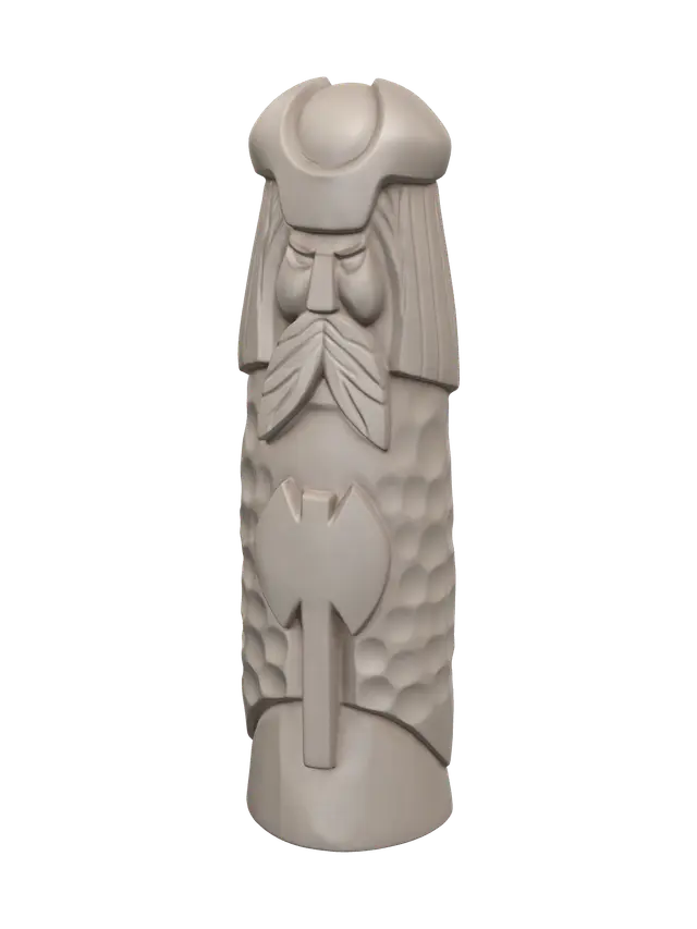 Fantasy Norseman - Vikings 3D model, vytvořený pomocí AI