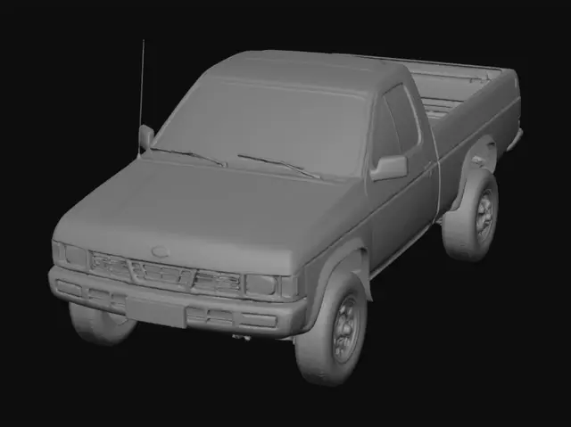 3D model for Crimson Pickup by the Riverbank