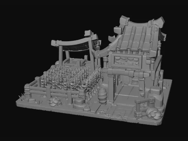3D model for Golden Roof Farmstead