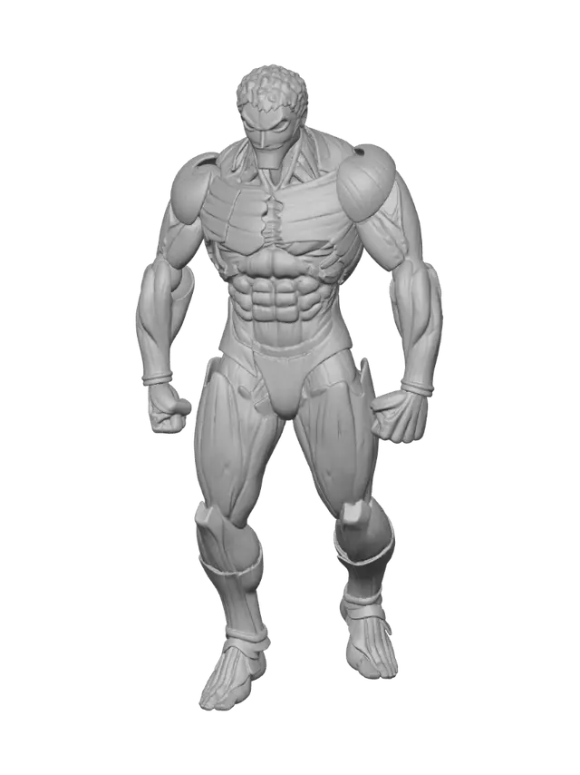 3D model for Musclebound Warrior Action Figure