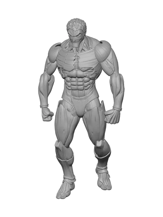 3D model for Musclebound Warrior Action Figure