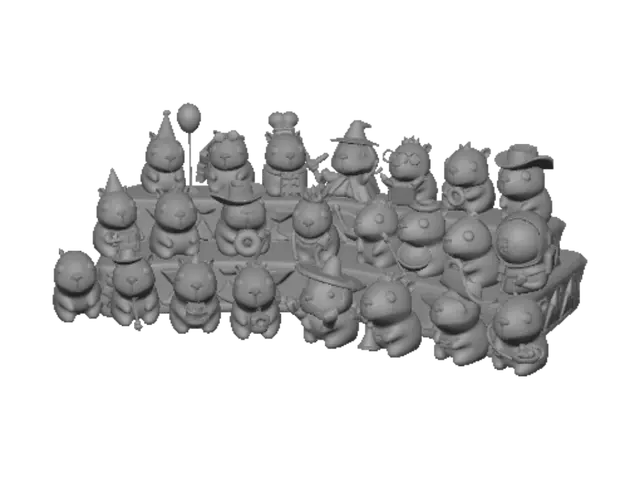 3D model for Capybara Costume Party