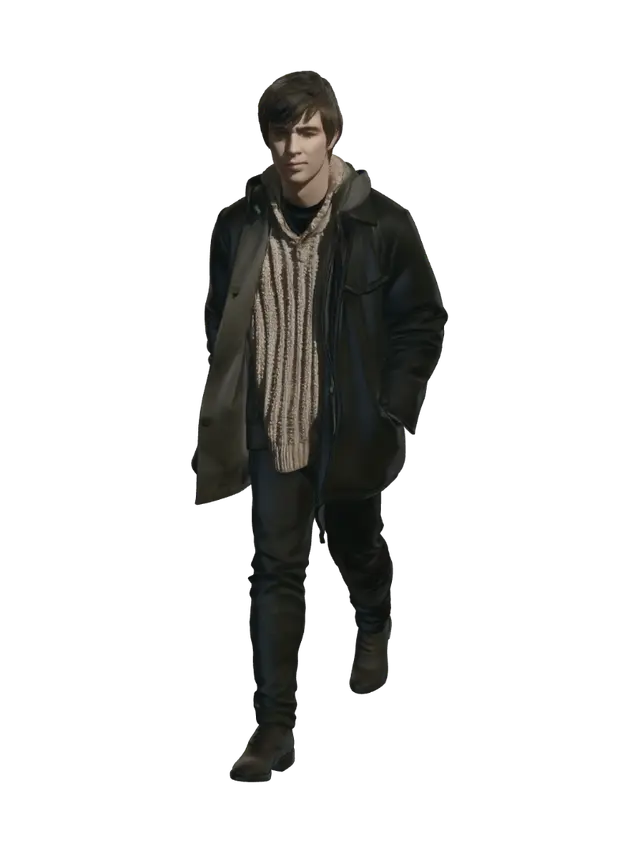 3D model for Winter Boardwalk Portrait