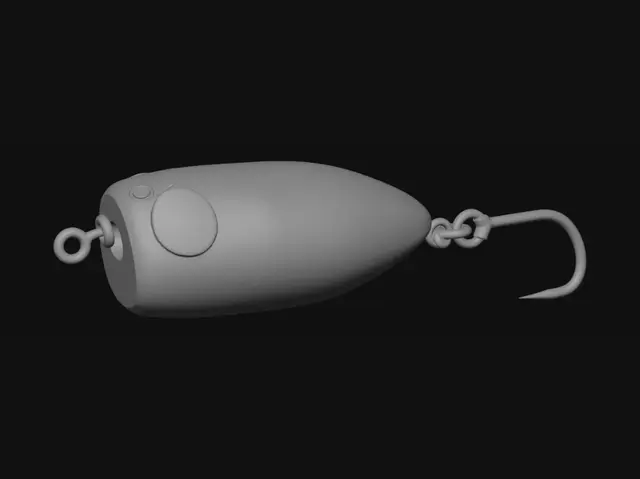 3D model for Black-Eyed Teardrop Lure