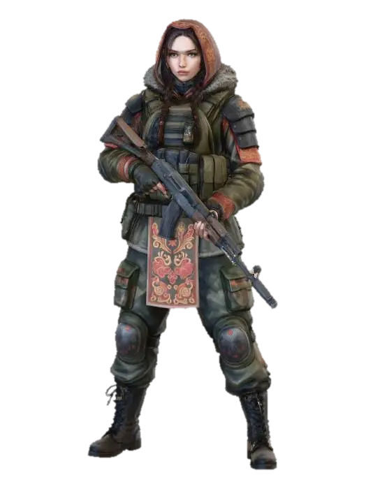 Defender of the Ruins - Valor 3D model, vytvořený pomocí AI