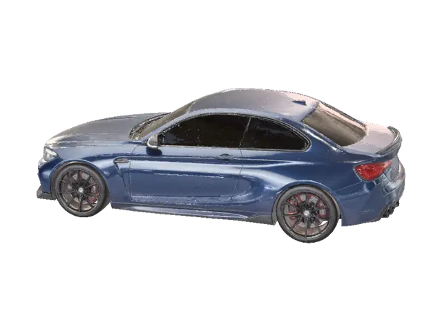 3D model for Blue BMW M2