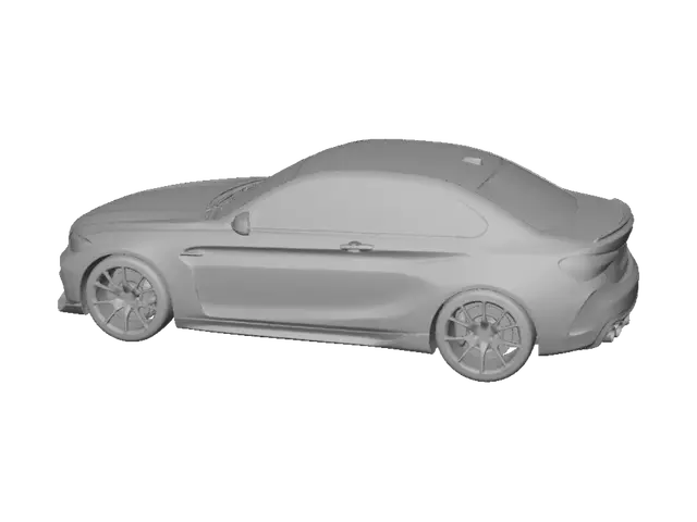 3D model for Blue BMW M2
