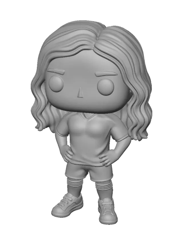 3D model for Real Madrid Female Funko Pop