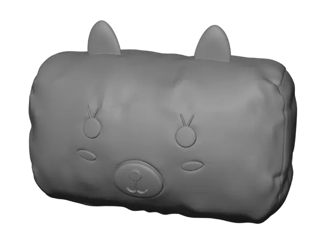 3D model for Pink Bunny Plush Pillow