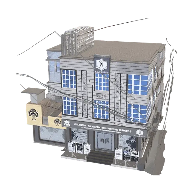 pakistan.karachi.aajtech.buliting - Hub 3D model, vytvořený pomocí AI