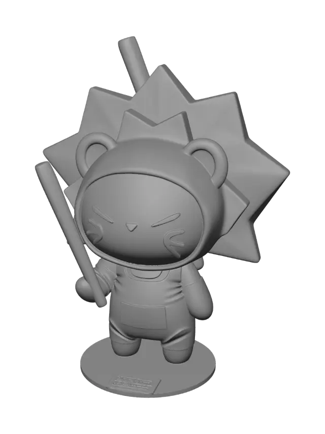 3D model for Sunny Leaf Lion Mascot