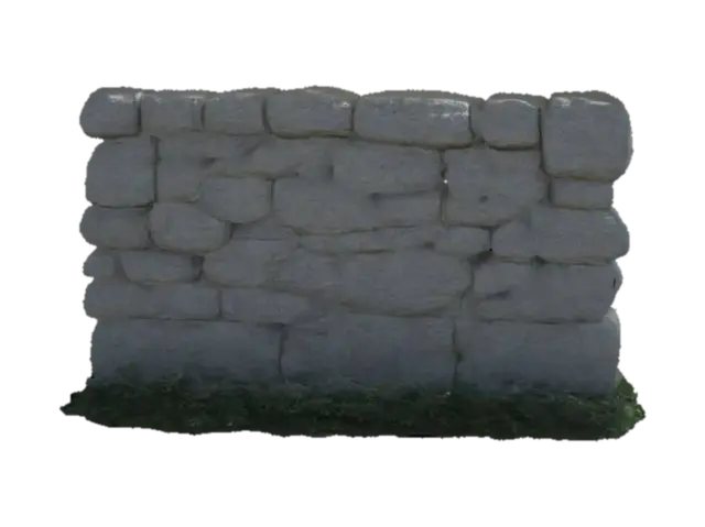 wall - Surface 3D model, vytvořený pomocí AI