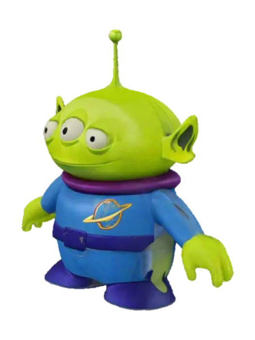 alien from toy story - The 3D model, vytvořený pomocí AI