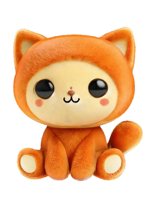 3D model for Playful Kitty Plush