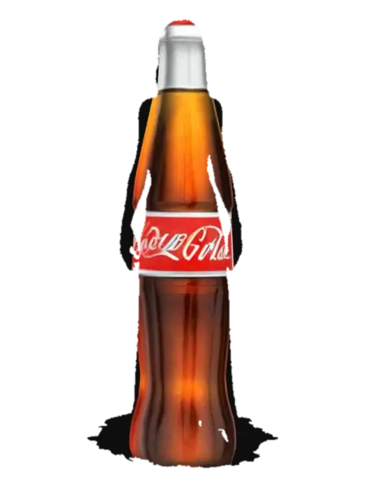 Coca-Cola Bottle - Iconic 3D model, vytvořený pomocí AI