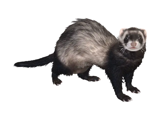 Ferret 3D model, vytvořený pomocí AI