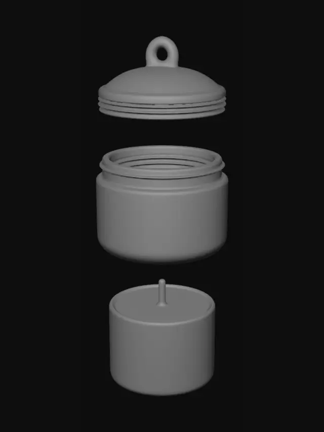 3D model for Exploded View of a Candle