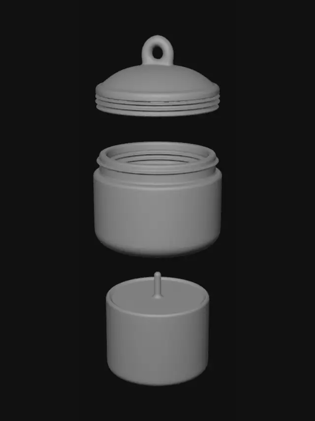 3D model for Exploded View of a Candle