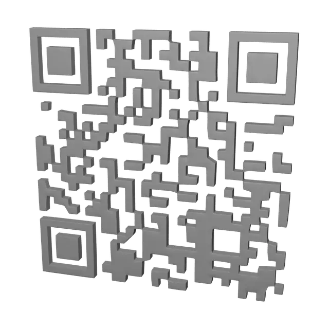 3D model for QR Code Mosaic