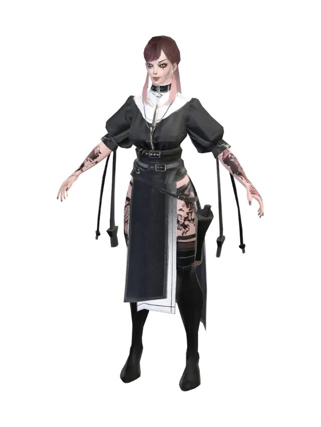 3D model for Inkbound Nun