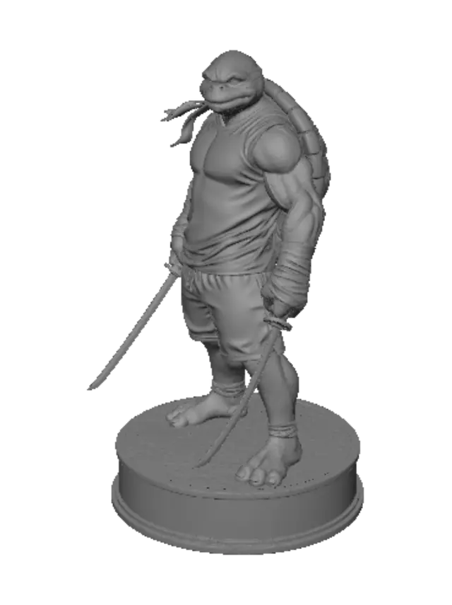 3D model for Leonardo the Blue-Masked Ninja Turtle
