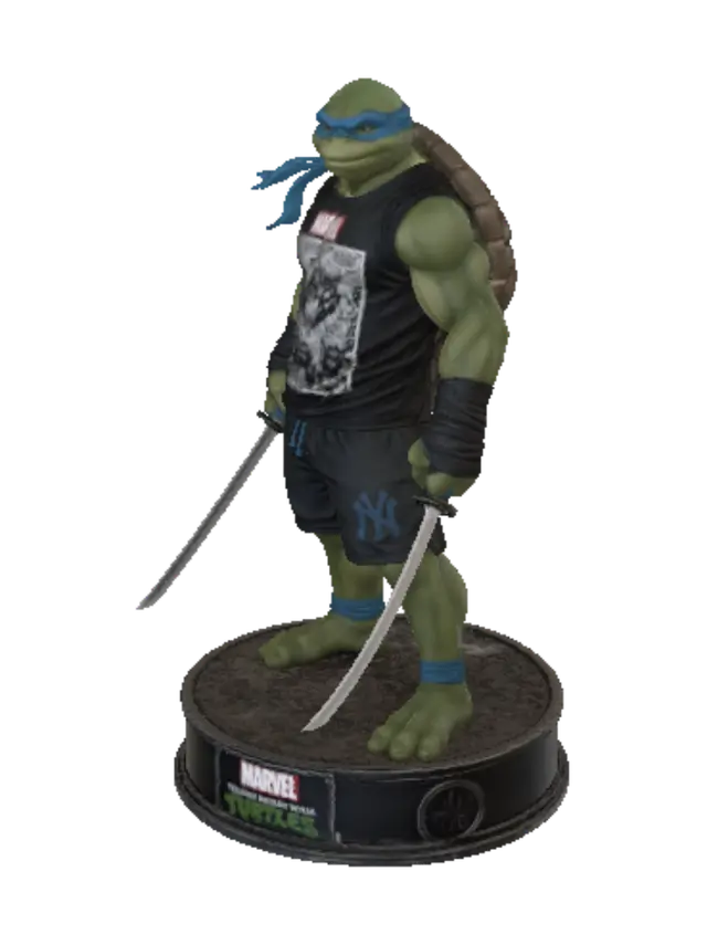 3D model for Leonardo the Blue-Masked Ninja Turtle