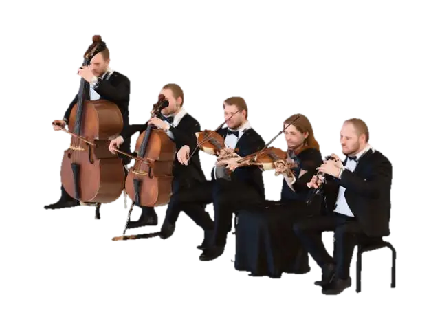Musical Ensemble Harmony - Band 3D model, vytvořený pomocí AI