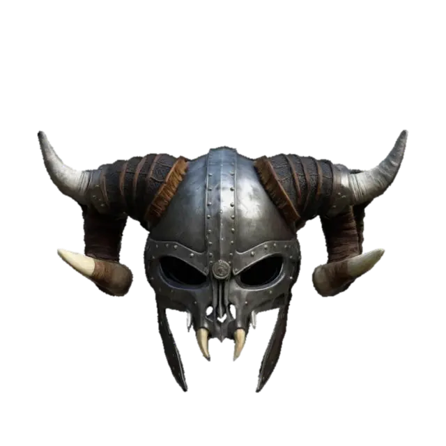 imagine a Horned Enigma helmet with Hyper realistic detail. The helmet… - Chronoforgeweapon 3D model, vytvořený pomocí AI