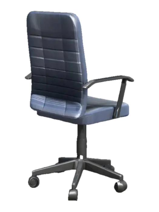 "Low-poly 3D model of a basic office chair, optimized for game use. The model should… - Unreal 3D model, vytvořený pomocí AI