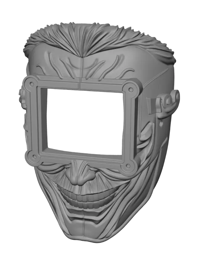 3D model for Joker Mask with Square Frame