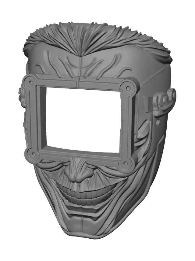 3D model for Joker Mask with Square Frame