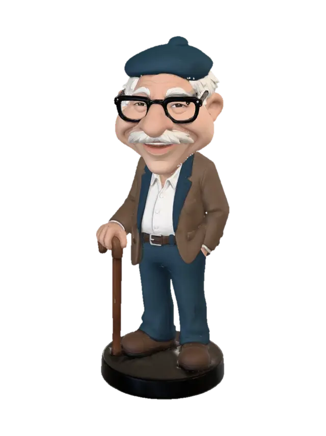 3D model for Jolly Grandpa with a Cane