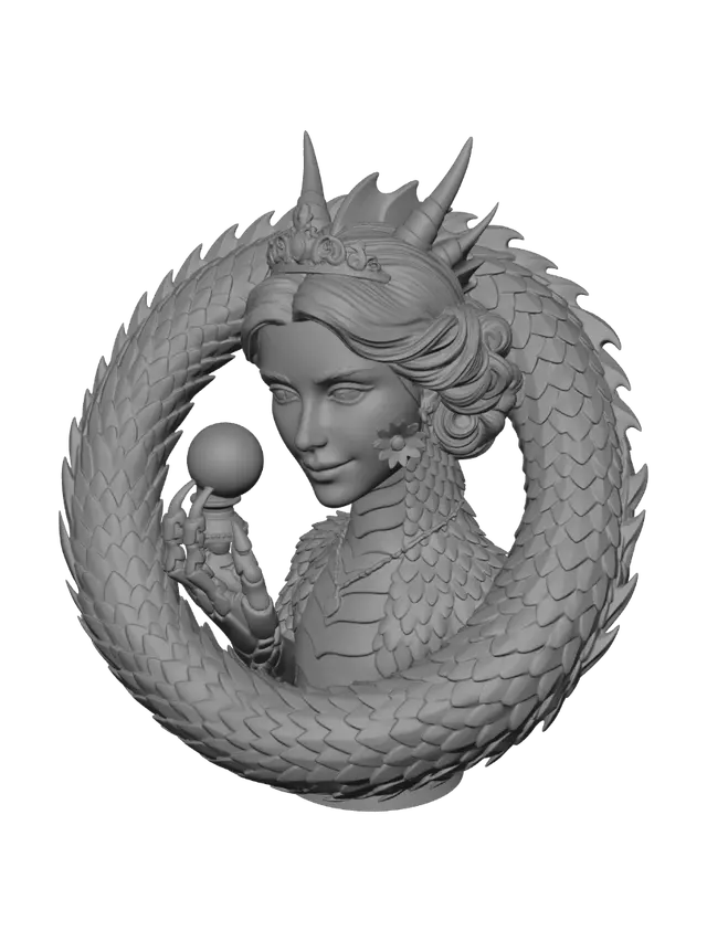 3D model for Dragon Empress of the Ember Orb