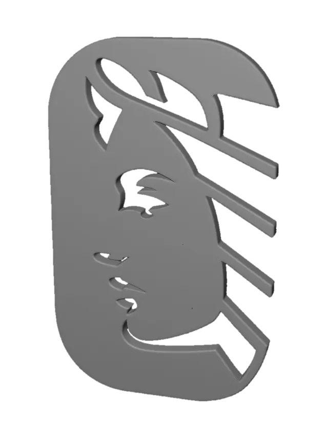 3D model for Abstract Brass Portrait