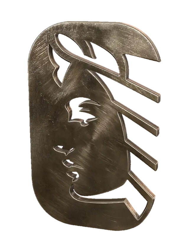 3D model for Abstract Brass Portrait