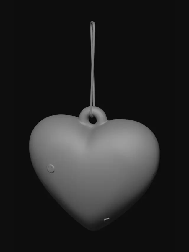 3D model for Hanging Heart Tea Bag