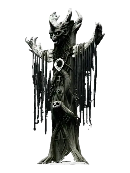 Wicked Totem - Native 3D model, vytvořený pomocí AI