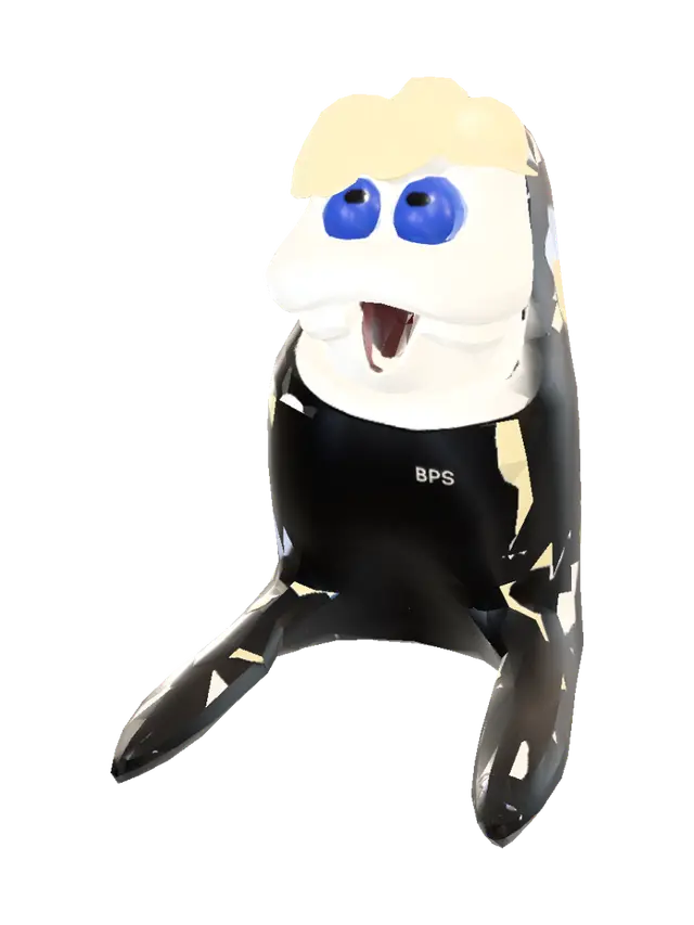 Adms - Sticker 3D model, vytvořený pomocí AI