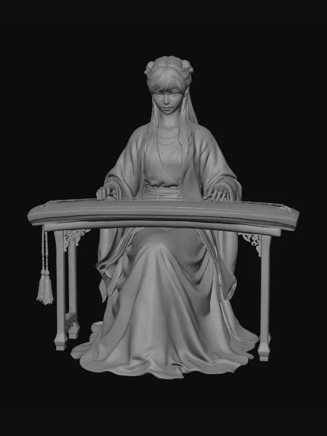 3D model for Whispers on the Guqin