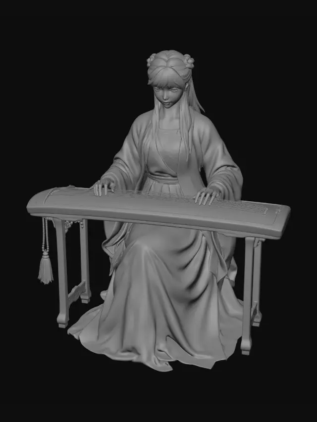 3D model for Whispers on the Guqin