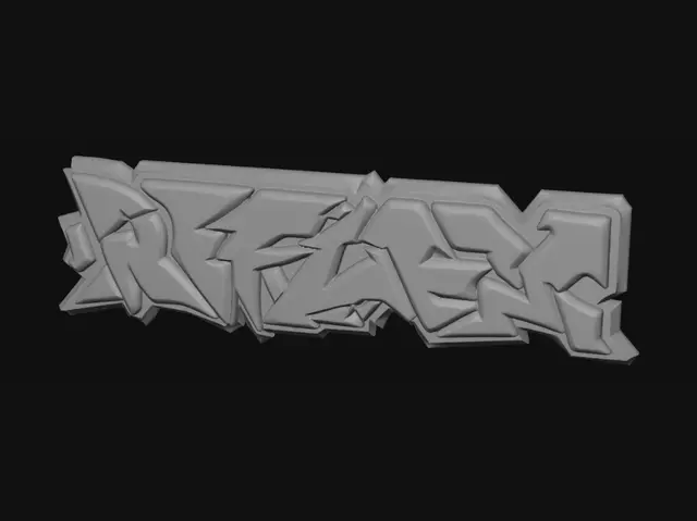 3D model for Purple Outline Glyphs
