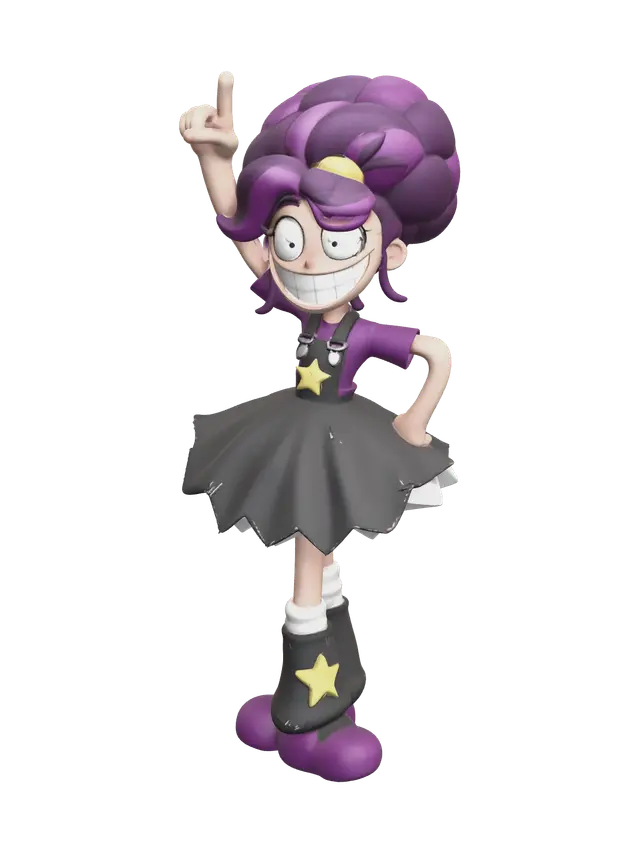 Lily Love Braids Poppy Playtime 3D model, AI generated
