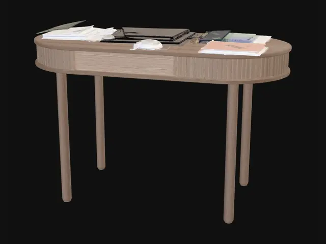 3D model for Cluttered Wooden Desk