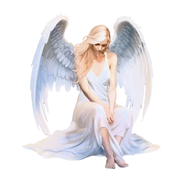 Angelic Solitude - Heavenly 3D model, vytvořený pomocí AI