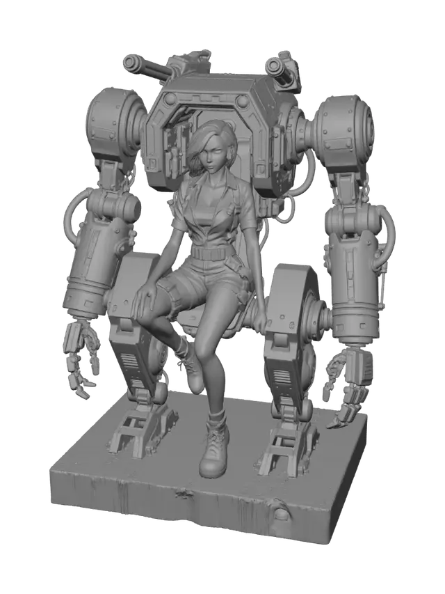 3D model for Crimson Pilot in the Iron Colossus