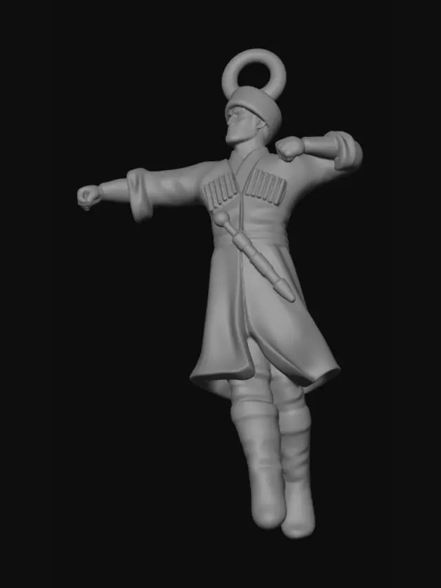 3D model for Dancing Figure Pendant