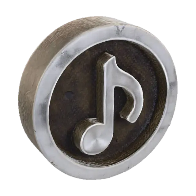 Rusty Note 3D-model, gegenereerd door AI