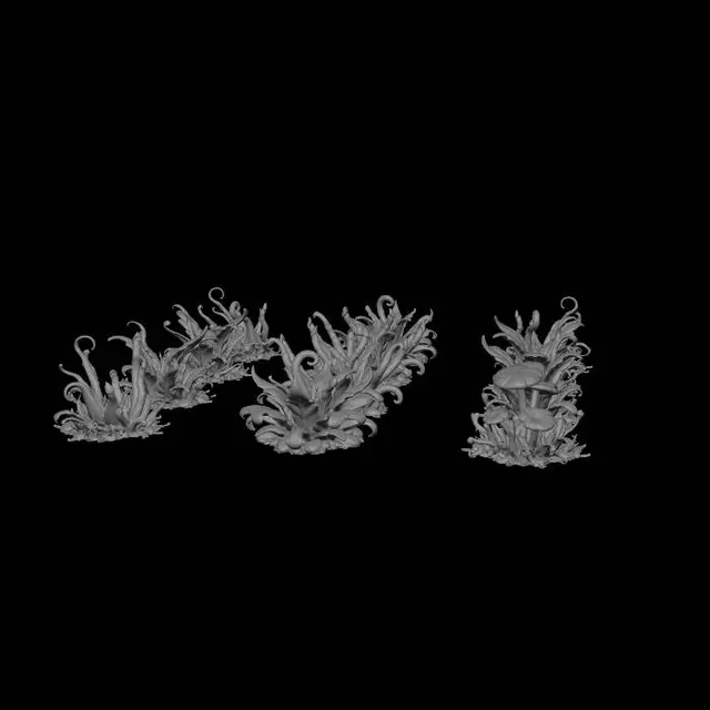 3D model for Luminous Violet Thicket