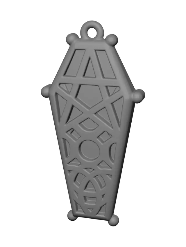 3D model for Coffin Lattice Pendant